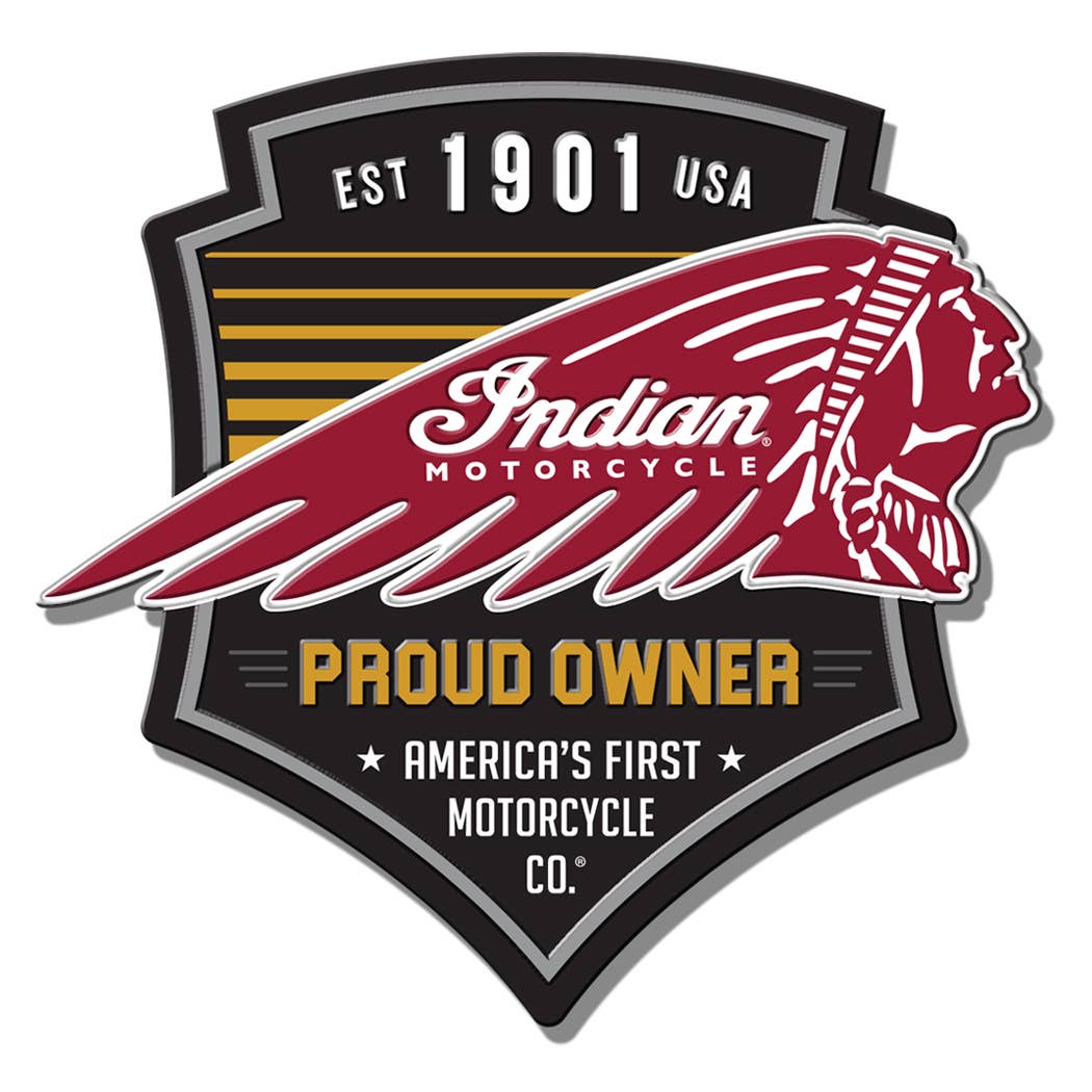 Indian Motorcyle - Embossed Premium