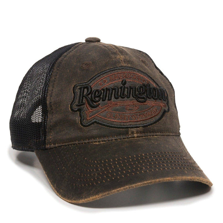 Remington Dark Brown Logo Trucker Hat