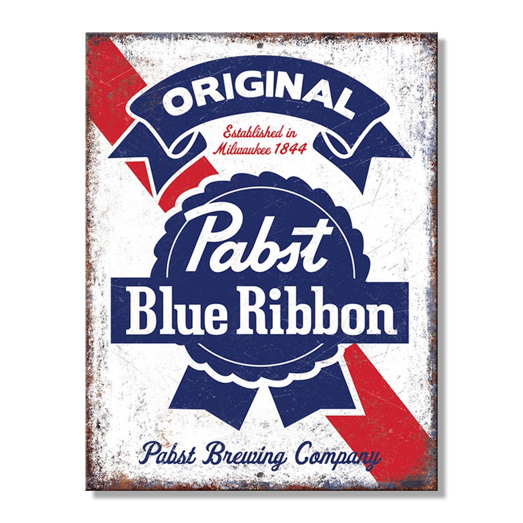 SH - Pabst Original 8.25in. x 10.75in. Tin Sign