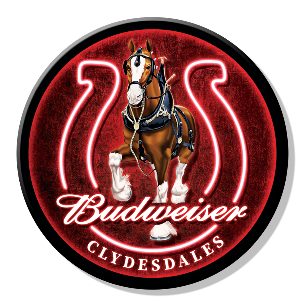 Magnet: Budweiser - Clydesdales - ROUND