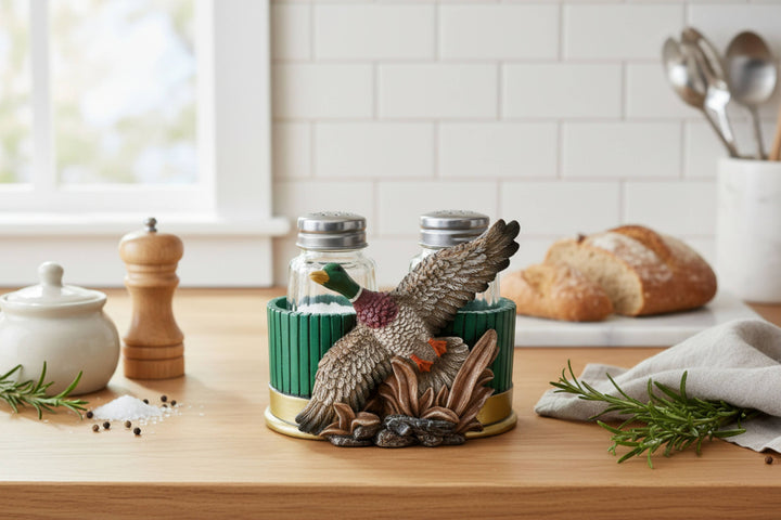 MALLARD MEADOW SALT AND PEPPER HOLDER