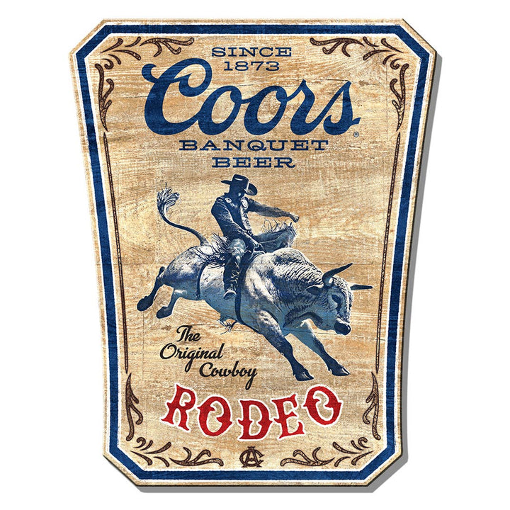 23" MDF Coors Banquet Rodeo Sign