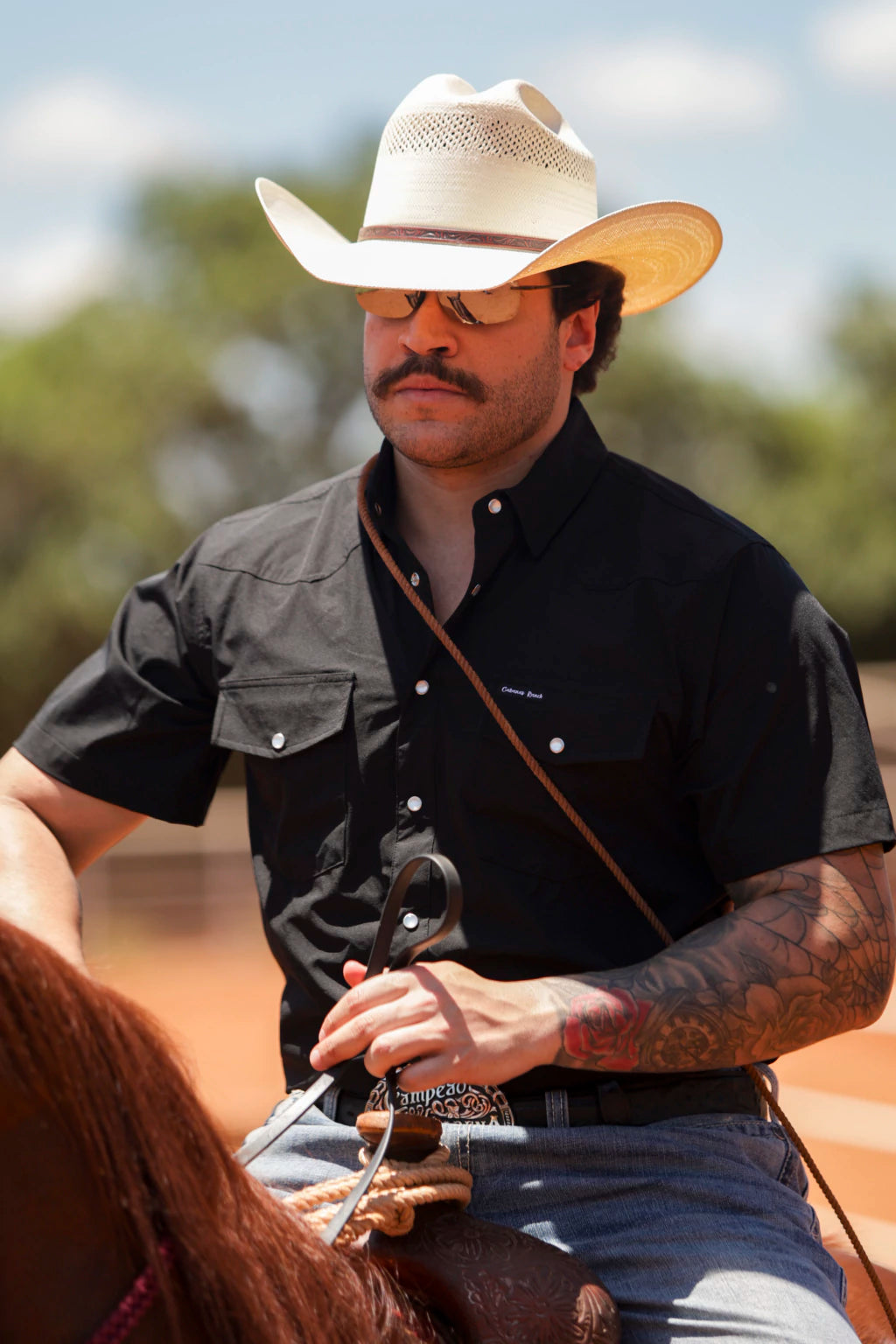 Cabana’s Ranch Shirt - Pearl Snap (Black / Water Repellent)