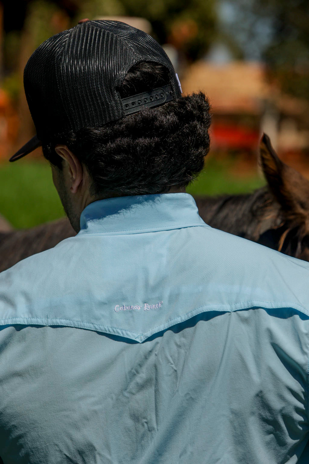 Cabana’s Ranch Shirt - Pearl Snap (Light Blue / Water Repellent)