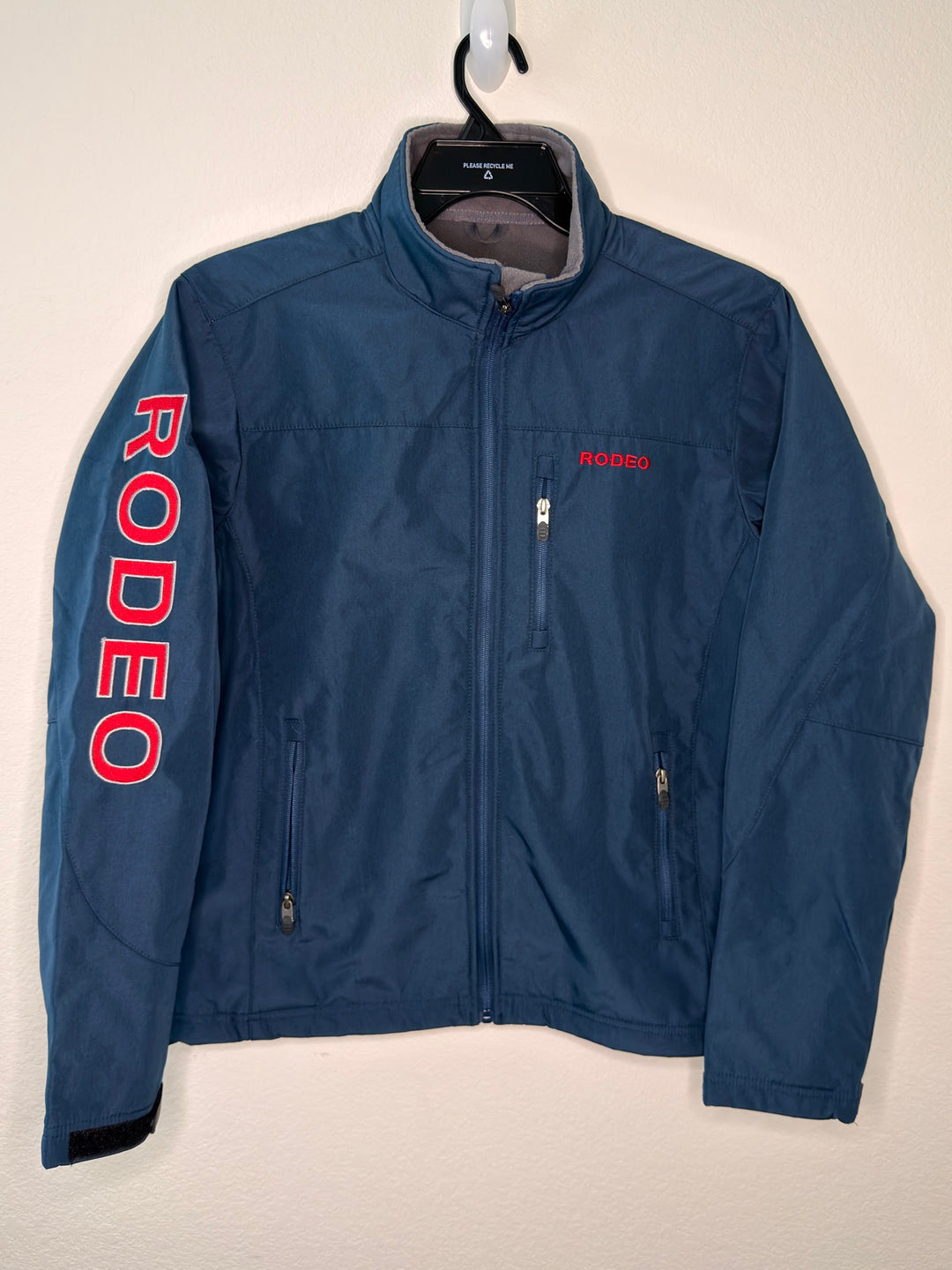 Men's Soft Shell Bonded Jacket-NJ650-EMB-NAVY-RED