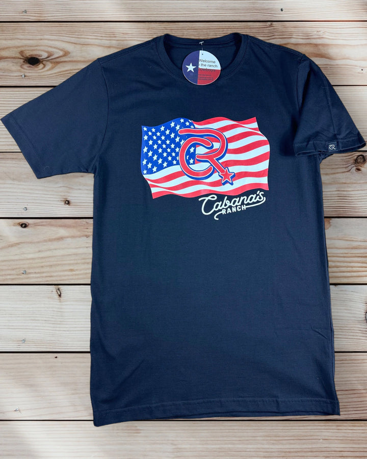 T-shirt Cabana's Ranch - “Flag Print”
