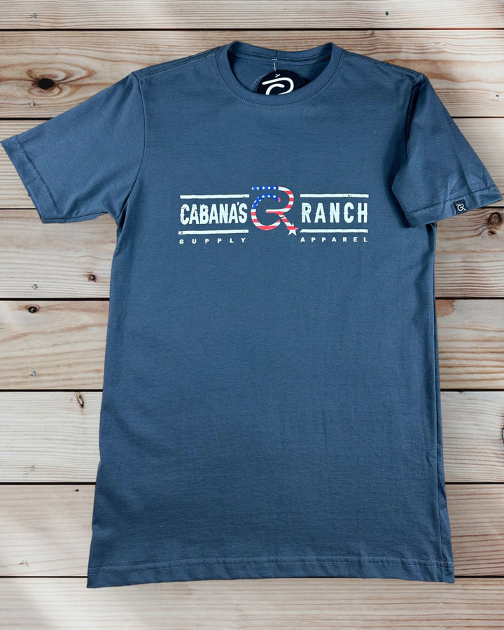 T-shirt Cabana's Ranch - “Cabana’s Ranch SUPPLY APPAREL Logo Print”