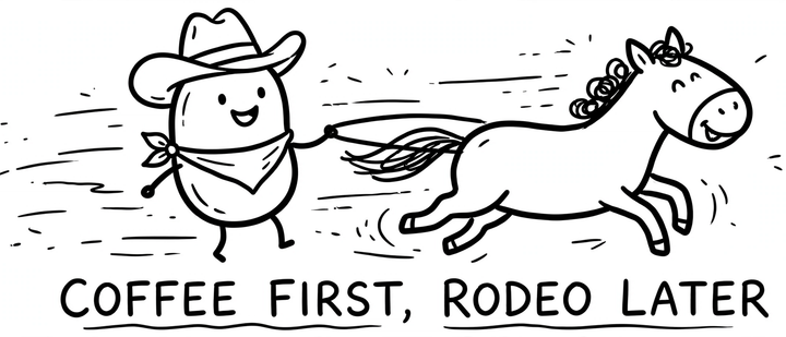 Coffee First, Rodeo Later Cowboy 11oz Accent Mug
